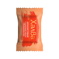 Конфета Халва арахисовая с цукатами апельсина глазированная Деликатесса