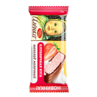 Шоколад Аленка молочный с начинкой клубничная нуга 20гр