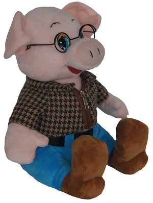 Текстильная игрушка с очкам Текстильная игрушка с очкам