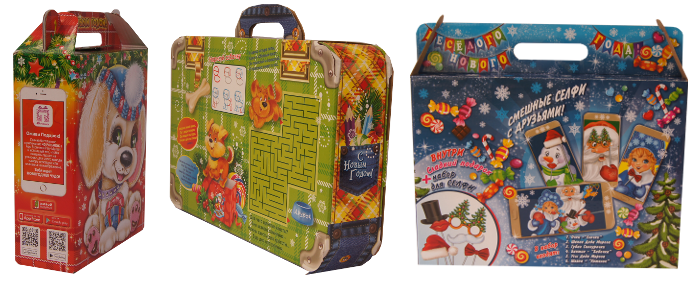 Упаковка из картона с интерактивной игрой Упаковка из картона с интерактивной игрой